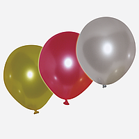 Повітряні кулі асорті металік 30см 5шт/уп