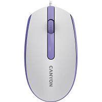 Мышка Canyon M-10 USB White Lavender (CNE-CMS10WL) p