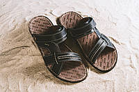 Мужские сандали кожаные летние черные Bonis Original 25 (42)