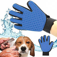 Перчатка для вычесывания шерсти животных ps