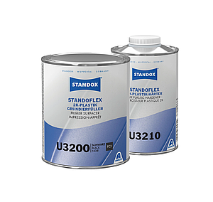 Ґрунт-наповнювач для пластиків, чорний, STANDOX 2K U3200 (комплект, ґрунт 1л + затверджувач 1 л)
