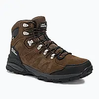 Urbanshop com ua Чоловічі трекінгові черевики Jack Wolfskin Refugio Texapore Mid brown/фантом РОЗМІРИ