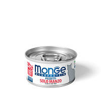 Консерви для кішок Monge Cat Monoprotein м'ясні пластівці з яловичини 80 г (8009470013819) p