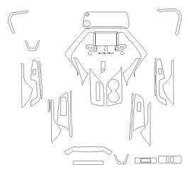 Комплект викройок для салону LEXUS LX 2023 -