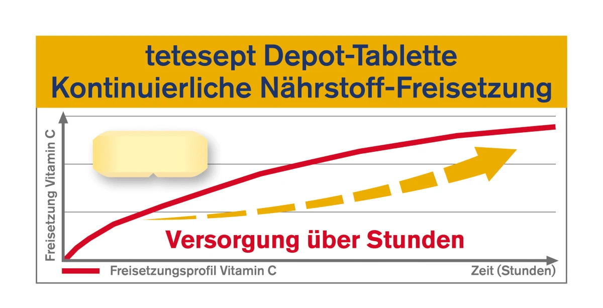 Биологически активная добавка tetesept Vitamin C1200 + Zink + D3, 30 шт - фото 3 - id-p2180757771