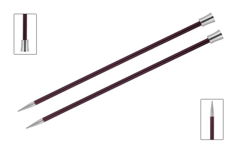 47273 Спиці прямі Zing KnitPro, 30 см, 6.00 мм