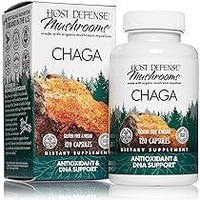 Чага, Chaga, Fungi Perfecti, Host Defense, 120 капсул