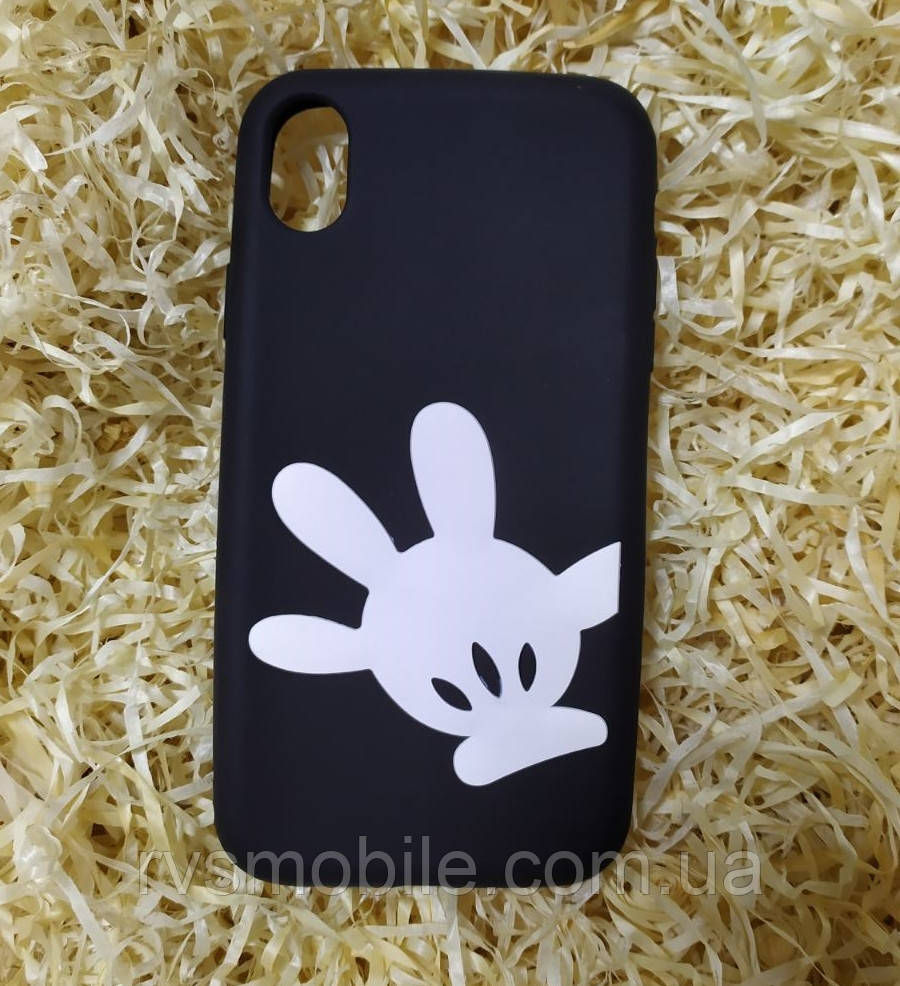 Силіконовий чохол Долонька для iPhone XR, Black