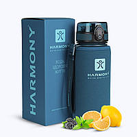 Бутылка для воды Harmony Total Cosmos 0,65 л. с контейнером для фруктов и защитным неопреновым чехлом.