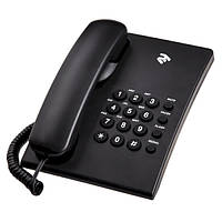 Дротовий домашній телефон 2E AP-210 Black