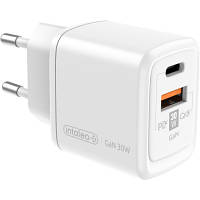 Зарядное устройство Intaleo 30W GAN USB-C PD+USB-A QC 3.0 white (1283126578274) p