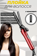 Плойка щипці для волосся Gemei GM-2906 червоний