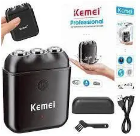 Портативна роторна електробритва KEMEI KM-1005, чорна