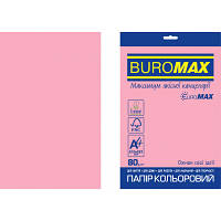 Папір Buromax А4, 80g, PASTEL pink, 50sh, EUROMAX (BM.2721320E-10) p