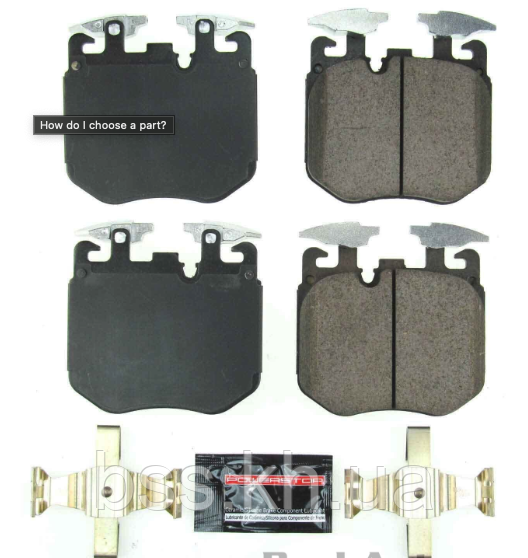 Колодки гальмівні Powerstop Z-23 Carbon Ceramic перед BMW X5 G05; 3 G20, 5 G30, M Performance