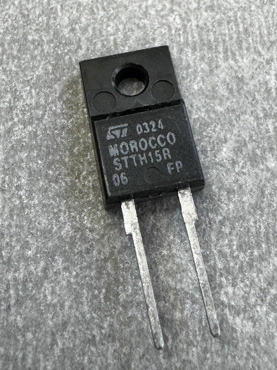 Супершвидкий діод STTH15R06F (TO-220F), фото 1
