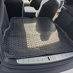 Килимок Tesla Model X 2016- заднІй (7м великий) AvtoGumm Автокилимок в багажник Тесла Модель Х