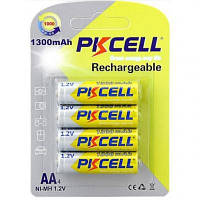 Аккумулятор PkCell AA R6 NiMH 1300mAh * 4 (PC/AA1300-4BR) p