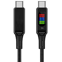 Дата кабель Acefast C7-03 USB-C to USB-C zinc alloy (1.2m) Black