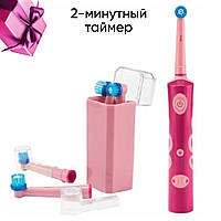 Электрическая зубная щетка мягкая (light pink/dark pink) Зубные электрощетки Nevadent Зубные щетки