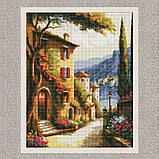 Алмазна мозаїка/вишивка Курортне містечко. Пейзаж 40*50 см Ідейка AMO 7746, фото 2