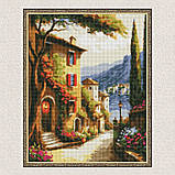 Алмазна мозаїка/вишивка Курортне містечко. Пейзаж 40*50 см Ідейка AMO 7746, фото 5