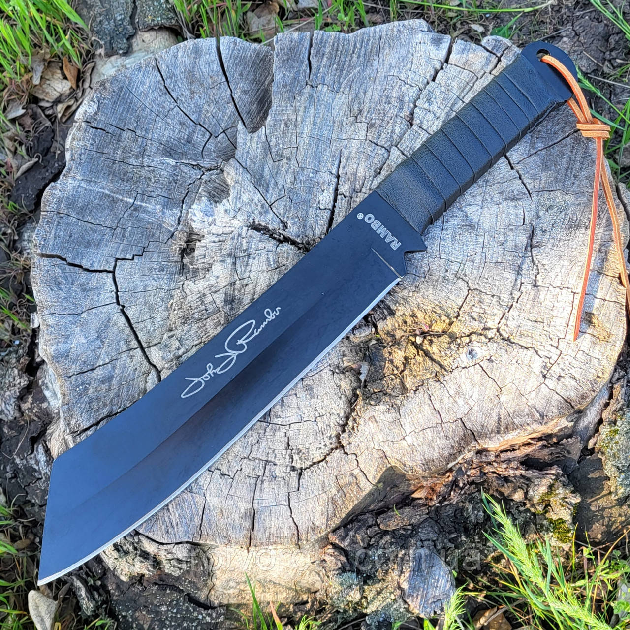 Тесак Rambo IV, 43 см, 770 г, xr-2, чорний