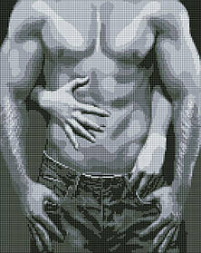 Алмазна мозаїка/вишивка Спокусливі лінії тіла. 18+ 40*50 см Ідейка AMO 7926