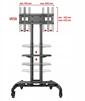 Підлоговий кронштейн стійка на колесах для телевізора NB AVA1500-60-1P 32 "- 70", фото 3