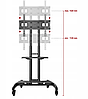 Підлоговий кронштейн стійка на колесах для телевізора NB AVA1500-60-1P 32 "- 70", фото 2