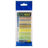 Стікер-закладка Buromax Plastic PASTEL 45x12mm, 8х25шт (BM.2307-99) p