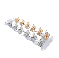 Міні металевий крабік Метелик 2 см.