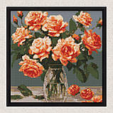Алмазна мозаїка/вишивка Витончений букет 30*30 см Ідейка AMO 7887, фото 4