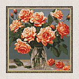 Алмазна мозаїка/вишивка Витончений букет 30*30 см Ідейка AMO 7887, фото 5