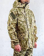 Куртка Горка на центральній блискавці бавовна 100%  камуфляж  піксель ЗСУ МM14