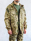Куртка Горка на центральній блискавці бавовна 100%  камуфляж  піксель ЗСУ МM14, фото 8