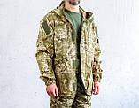Куртка Горка на центральній блискавці бавовна 100%  камуфляж  піксель ЗСУ МM14, фото 2