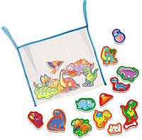 Набір наклейок для ванної 4M Динозаври Bubblee Duckie 00-04747 Іграшки для ванної купання