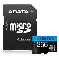 Карта памяти ADATA 256GB microSDXC calss 10 UHS-I V10 A1 (AUSDX256GUICL10A1-RA1) p