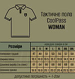 Тактичне поло WOMAN CoolPass OLIVE Velcro олива - WinTac, фото 2