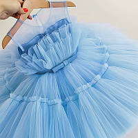 Нарядна сукня на дівчинку блакитна зріст 92, 98, 104, 110, 116, 122