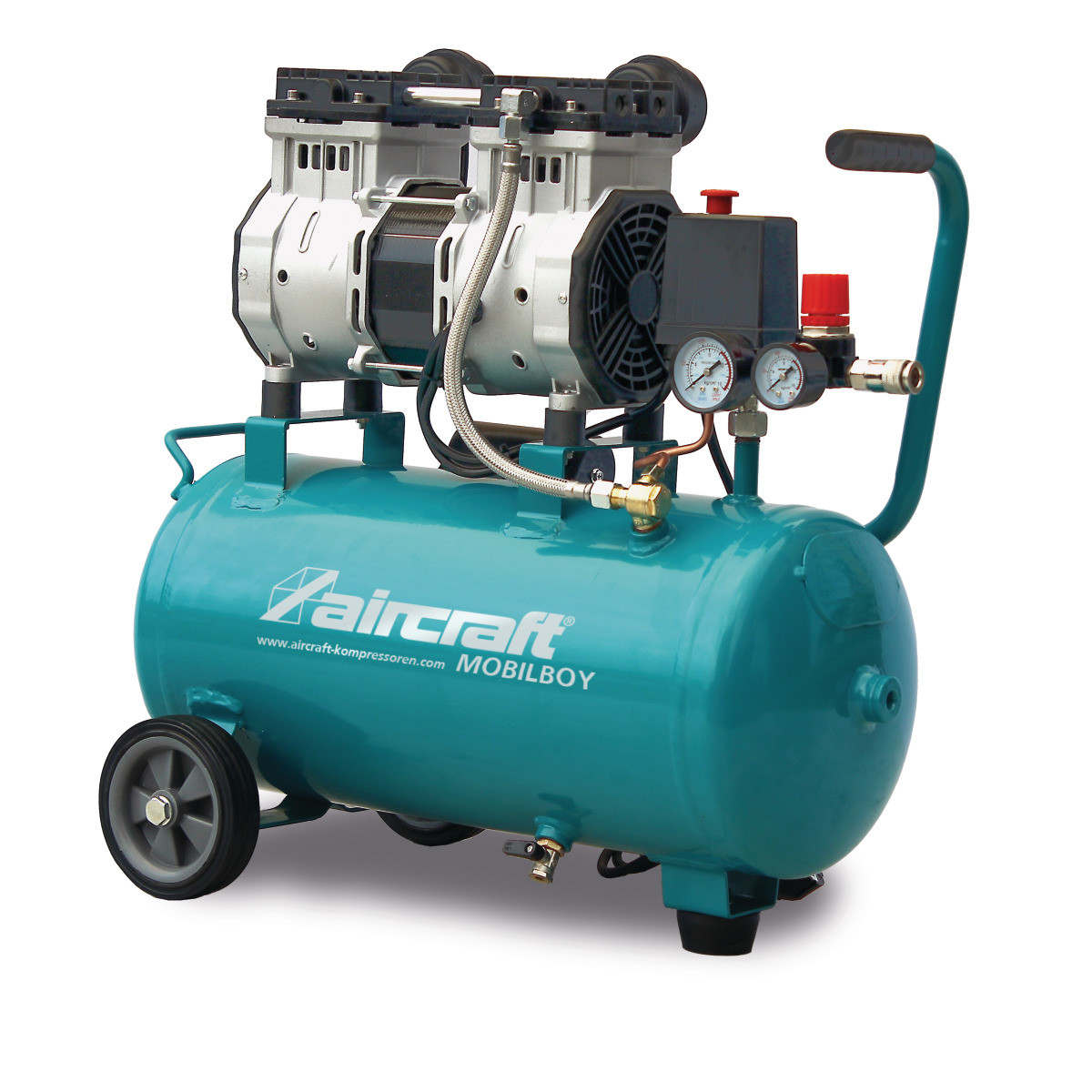 Компресор поршневий безмасляний Aircraft MOBILBOY SILENCE 241/24 OF E, фото 1