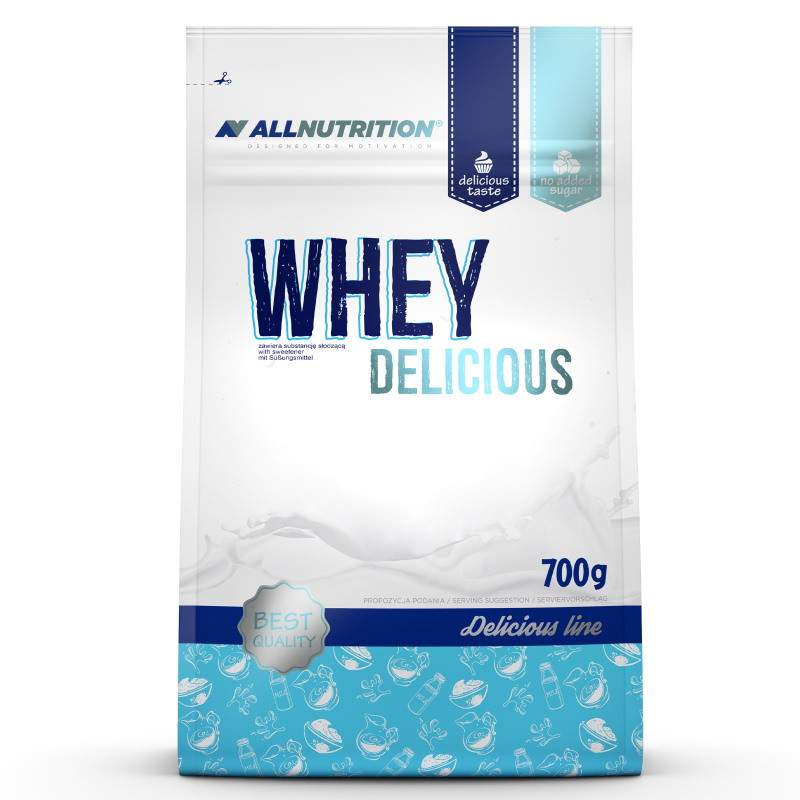 Протеин AllNutrition Whey Delicious, 700 грамм Клубничный чизкейк CN2092-20 SP - фото 1 - id-p2180793721