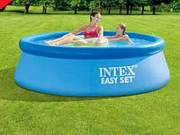 Дитячий наливний басейн Intex Easy Set 244х76см, об'єм 2419 л, вага 6,8 кг, надувний басейн для дітей та дорослих