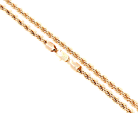 Цепочка Xuping Позолота 18K "Плетение Веревка" длина 60см х 5мм