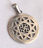 Духовна сила в Зірці Інглії оберіг срібло 925 проби, фото 2