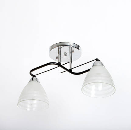 Люстра стельова на два плафони, фото 1