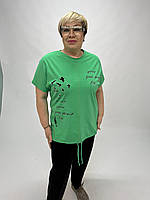 Жіноча футболка к-101 зелений