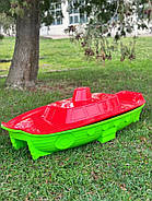 Дитячий набір Doloni будиночок XL, пісочниця, гірка велика 243 см, зелено-червоний, фото 3