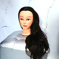 Манекен голова женская для причесок парикмахерских с длинными волосами